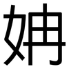 姌: Grotesk
