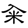 籴: Kanzleischrift