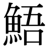 鯃: Serifenschrift (Songti/Mingti)