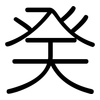 癸: Gerundet