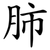 肺
