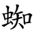 蜘