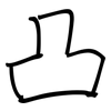 凸: regular script (using a pen) 凸: regular script (using a pen)