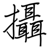攝: regular script (using a pen) 攝: regular script (using a pen)