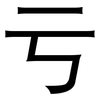 亏: sans serif 亏: sans serif