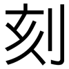 刻: sans serif 刻: sans serif