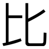 比: sans serif 比: sans serif
