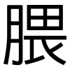 腲: sans serif