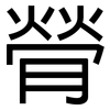 膋: sans serif