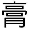 膏: sans serif