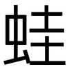 蛙: sans serif 蛙: sans serif