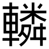 轔: sans serif