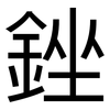 銼: sans serif