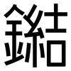 鐑: sans serif 鐑: sans serif