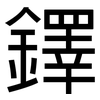 鐸: sans serif