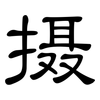 摄: clerical script