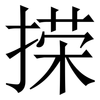 㨲: serif (Songti/Mingti)