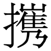 㩗: serif (Songti/Mingti)