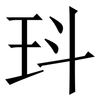 㺶: serif (Songti/Mingti) 㺶: serif (Songti/Mingti)