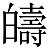 㿧: serif (Songti/Mingti)