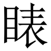 䁃: serif (Songti/Mingti)