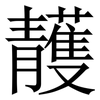 䨼: serif (Songti/Mingti)