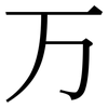 万: serif (Songti/Mingti) 万: serif (Songti/Mingti)