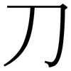 刀: serif (Songti/Mingti) 刀: serif (Songti/Mingti)