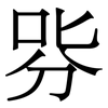 哛: serif (Songti/Mingti) 哛: serif (Songti/Mingti)