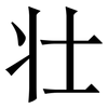 壮: serif (Songti/Mingti) 壮: serif (Songti/Mingti)