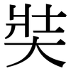 奘: serif (Songti/Mingti)
