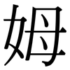 姆: serif (Songti/Mingti) 姆: serif (Songti/Mingti)