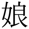娘: serif (Songti/Mingti) 娘: serif (Songti/Mingti)