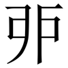戼: serif (Songti/Mingti) 戼: serif (Songti/Mingti)