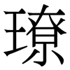 璙: serif (Songti/Mingti) 璙: serif (Songti/Mingti)