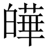 皣: serif (Songti/Mingti) 皣: serif (Songti/Mingti)