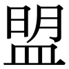 盟: serif (Songti/Mingti)