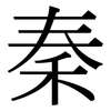 秦: serif (Songti/Mingti) 秦: serif (Songti/Mingti)