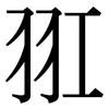 羾: serif (Songti/Mingti) 羾: serif (Songti/Mingti)