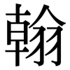 翰: serif (Songti/Mingti) 翰: serif (Songti/Mingti)