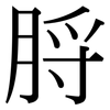 脟: serif (Songti/Mingti)