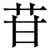 苷: serif (Songti/Mingti)