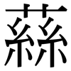 蕬: serif (Songti/Mingti) 蕬: serif (Songti/Mingti)