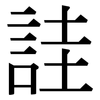 詿: serif (Songti/Mingti)