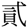 貳: serif (Songti/Mingti)