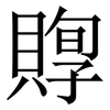 賯: serif (Songti/Mingti) 賯: serif (Songti/Mingti)