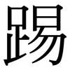 踢: serif (Songti/Mingti)