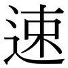速: serif (Songti/Mingti) 速: serif (Songti/Mingti)