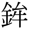 鉾: serif (Songti/Mingti) 鉾: serif (Songti/Mingti)
