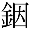 銦: serif (Songti/Mingti)